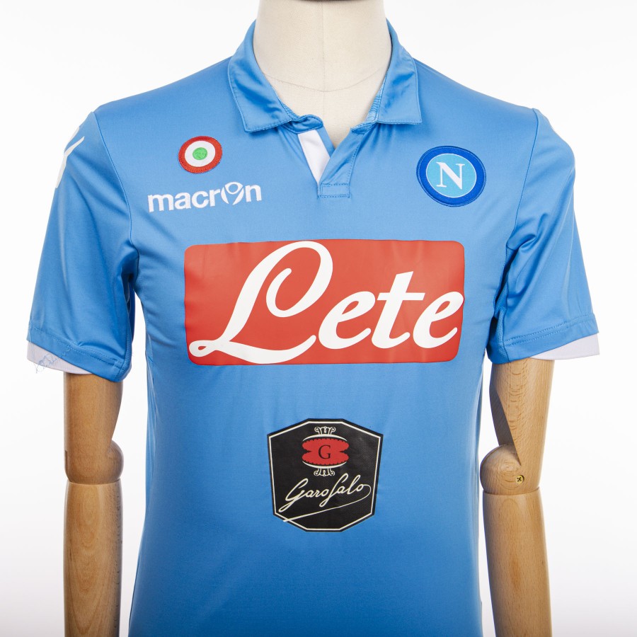 2014 2015 home Macron Napoli jersey Vargas 99