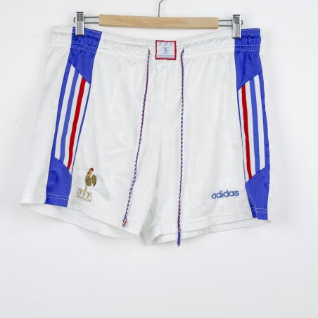 1996 France Adidas Home Shorts