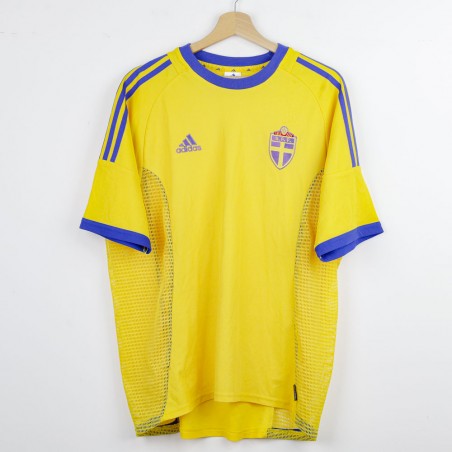 2002 Sweden Adidas Home Jersey