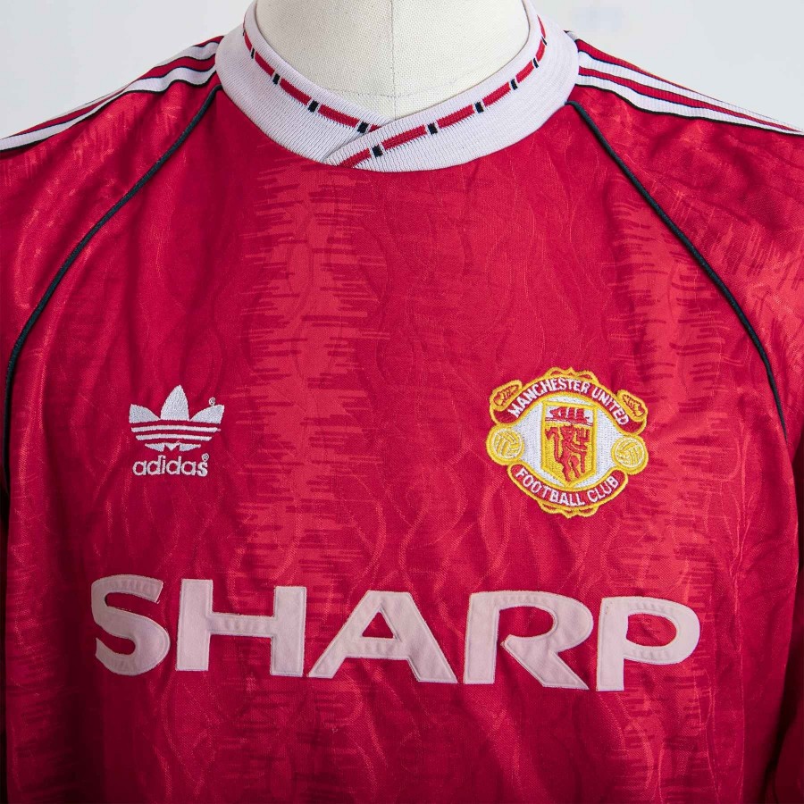 Lot 1 - MANCHESTER UNITED - 1991 SHIRT SIGNED BY