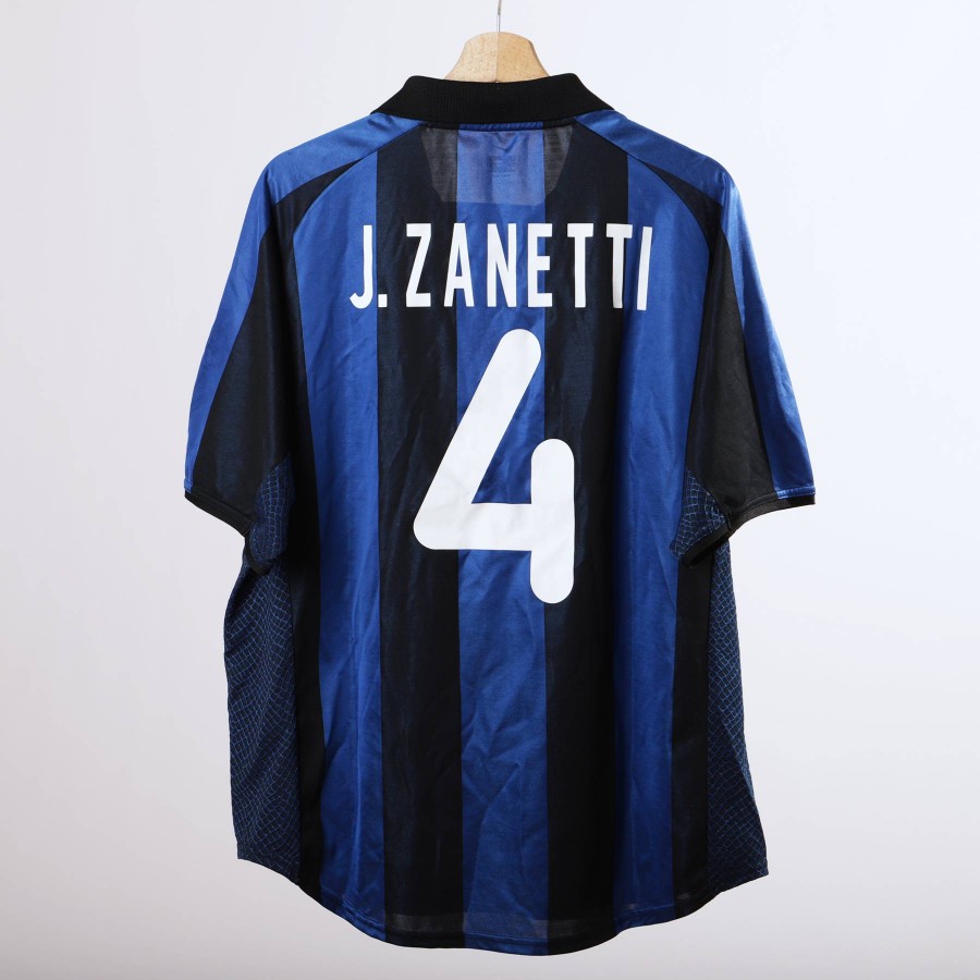 2001-02 INTER Milan Third S/S No.4 ZANETTI 01-02 jersey shirt Internazionale