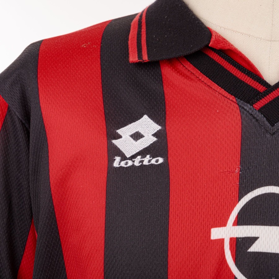 AC MILAN 1996-1997 HOME FOOTBALL SHIRT MAGLIA JERSEY LOTTO OPEL AUTHENTIC  ITALY