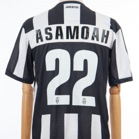 Juventus No22 Asamoah Home Long Sleeves Jersey
