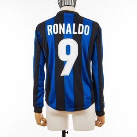 ITALIAN CALCIO INTER MILAN 1999-2000 COPPA ITALIA RUNNER-UP RONALDO 9 HOME  NIKE SHIRT MAGLIA SMALL SOLD OUT