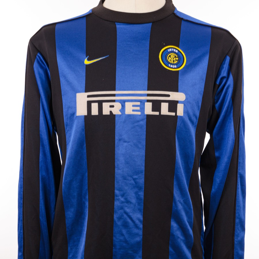 Ronaldo Inter Milan 1999 2000 Nike Long Sleeve Jersey Shirt Maglia L