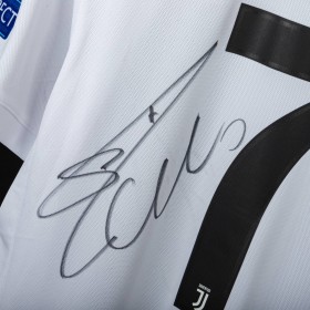 maglia home juventus adidas champions league ronaldo 7 2018/2019 autografata